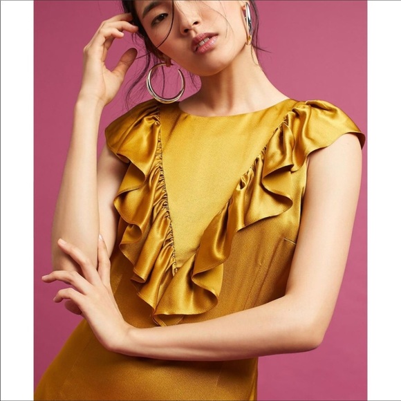 Out of stock Anthropologie raffled satin dress - Picture 8 of 8